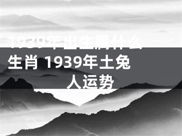 1939年出生属什么生肖 1939年土兔人运势
