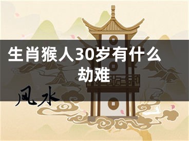 生肖猴人30岁有什么劫难
