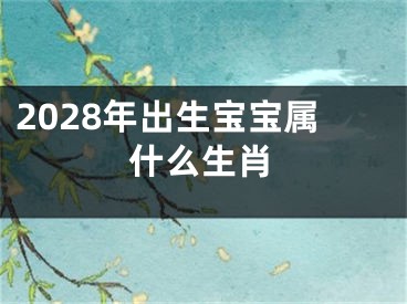 2028年出生宝宝属什么生肖