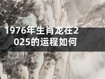 1976年生肖龙在2025的运程如何