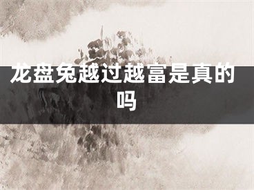 龙盘兔越过越富是真的吗