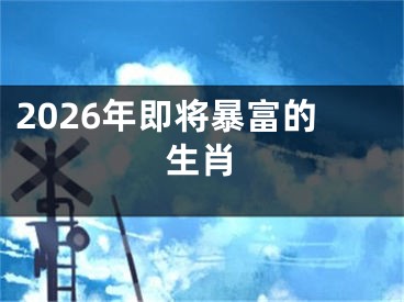 2026年即将暴富的生肖