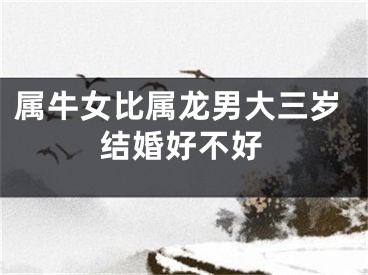 属牛女比属龙男大三岁结婚好不好