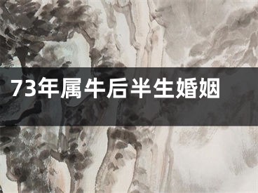 73年属牛后半生婚姻