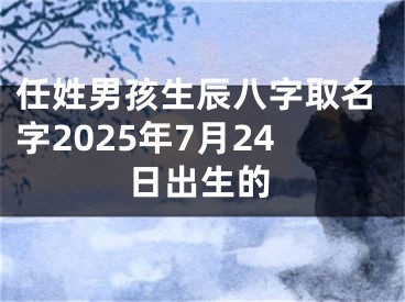 任姓男孩生辰八字取名字2025年7月24日出生的