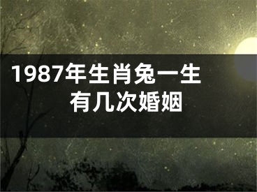 1987年生肖兔一生有几次婚姻