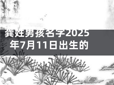 龚姓男孩名字2025年7月11日出生的