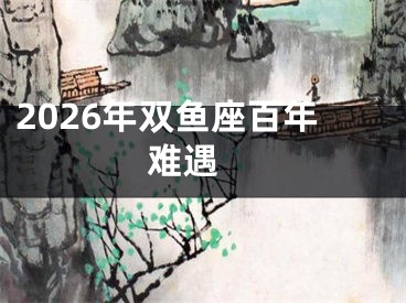 2026年双鱼座百年难遇 