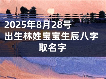 2025年8月28号出生林姓宝宝生辰八字取名字