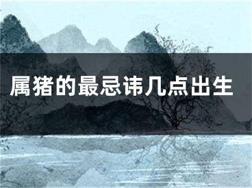 属猪的最忌讳几点出生