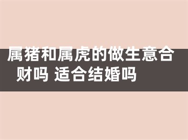 属猪和属虎的做生意合财吗 适合结婚吗 