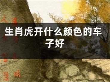 生肖虎开什么颜色的车子好