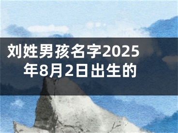 刘姓男孩名字2025年8月2日出生的