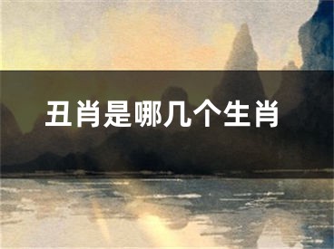 丑肖是哪几个生肖