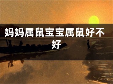 妈妈属鼠宝宝属鼠好不好