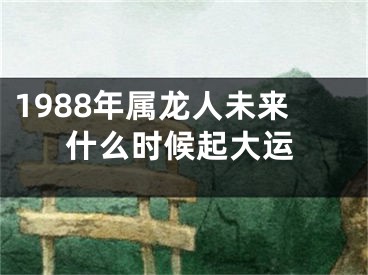 1988年属龙人未来什么时候起大运