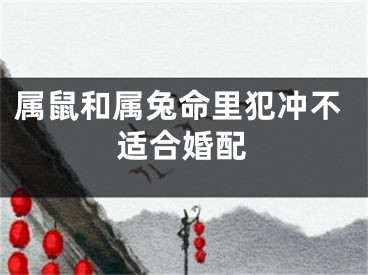 属鼠和属兔命里犯冲不适合婚配