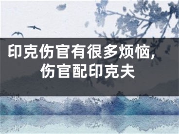 印克伤官有很多烦恼,伤官配印克夫