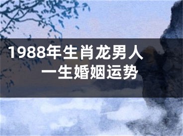 1988年生肖龙男人一生婚姻运势