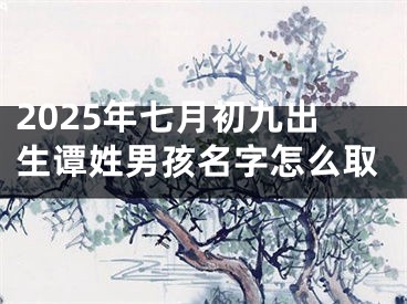2025年七月初九出生谭姓男孩名字怎么取