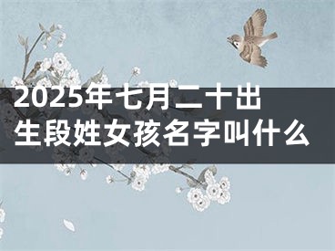 2025年七月二十出生段姓女孩名字叫什么