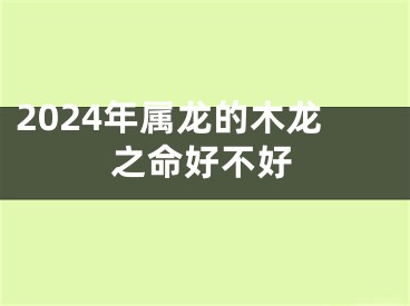 2024年属龙的木龙之命好不好