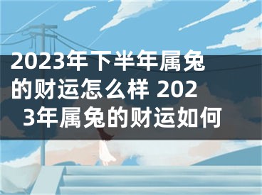 2023年下半年属兔的财运怎么样 2023年属兔的财运如何