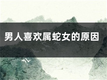 男人喜欢属蛇女的原因