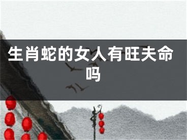 生肖蛇的女人有旺夫命吗