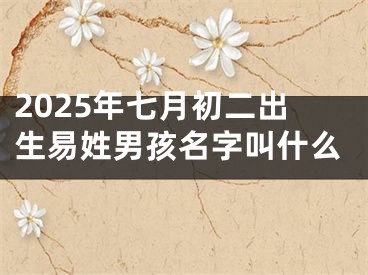 2025年七月初二出生易姓男孩名字叫什么