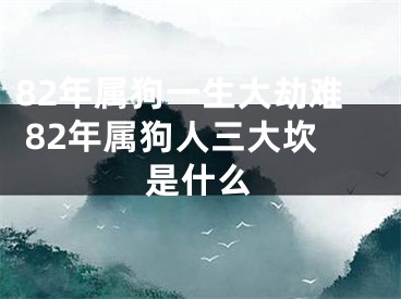 82年属狗一生大劫难 82年属狗人三大坎是什么