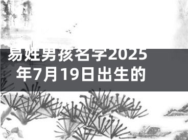 易姓男孩名字2025年7月19日出生的