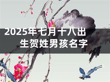 2025年七月十八出生贺姓男孩名字