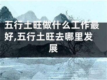 五行土旺做什么工作最好,五行土旺去哪里发展
