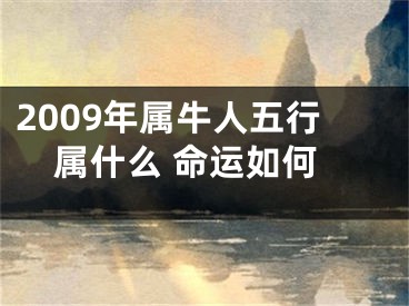 2009年属牛人五行属什么 命运如何