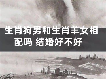 生肖狗男和生肖羊女相配吗 结婚好不好