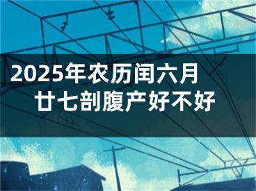2025年农历闰六月廿七剖腹产好不好