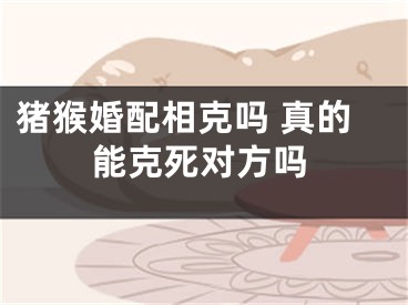 猪猴婚配相克吗 真的能克死对方吗