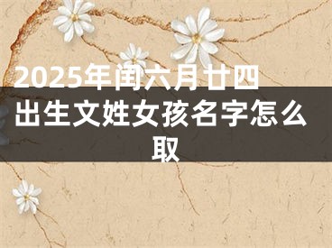 2025年闰六月廿四出生文姓女孩名字怎么取
