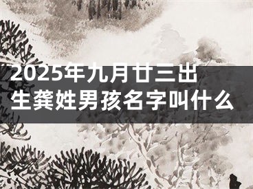 2025年九月廿三出生龚姓男孩名字叫什么