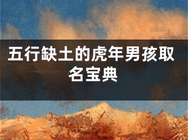 五行缺土的虎年男孩取名宝典