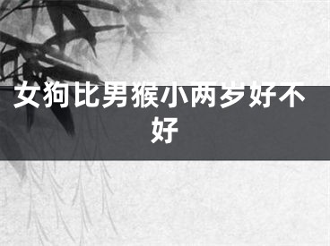 女狗比男猴小两岁好不好