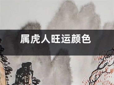 属虎人旺运颜色