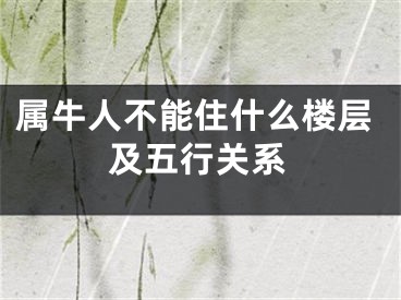 属牛人不能住什么楼层及五行关系
