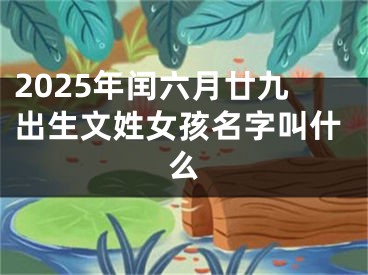 2025年闰六月廿九出生文姓女孩名字叫什么