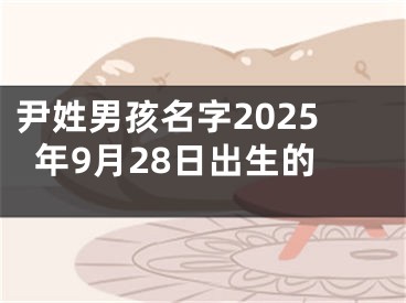 尹姓男孩名字2025年9月28日出生的