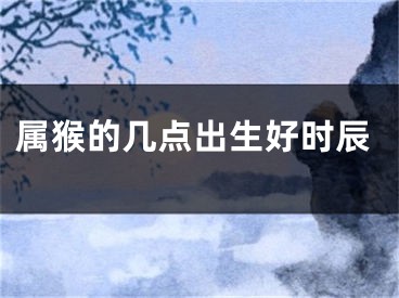 属猴的几点出生好时辰
