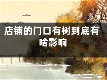 店铺的门口有树到底有啥影响