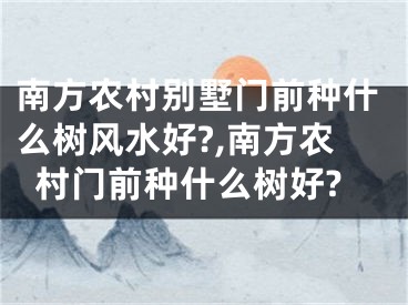 南方农村别墅门前种什么树风水好?,南方农村门前种什么树好?