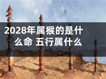 2028年属猴的是什么命 五行属什么